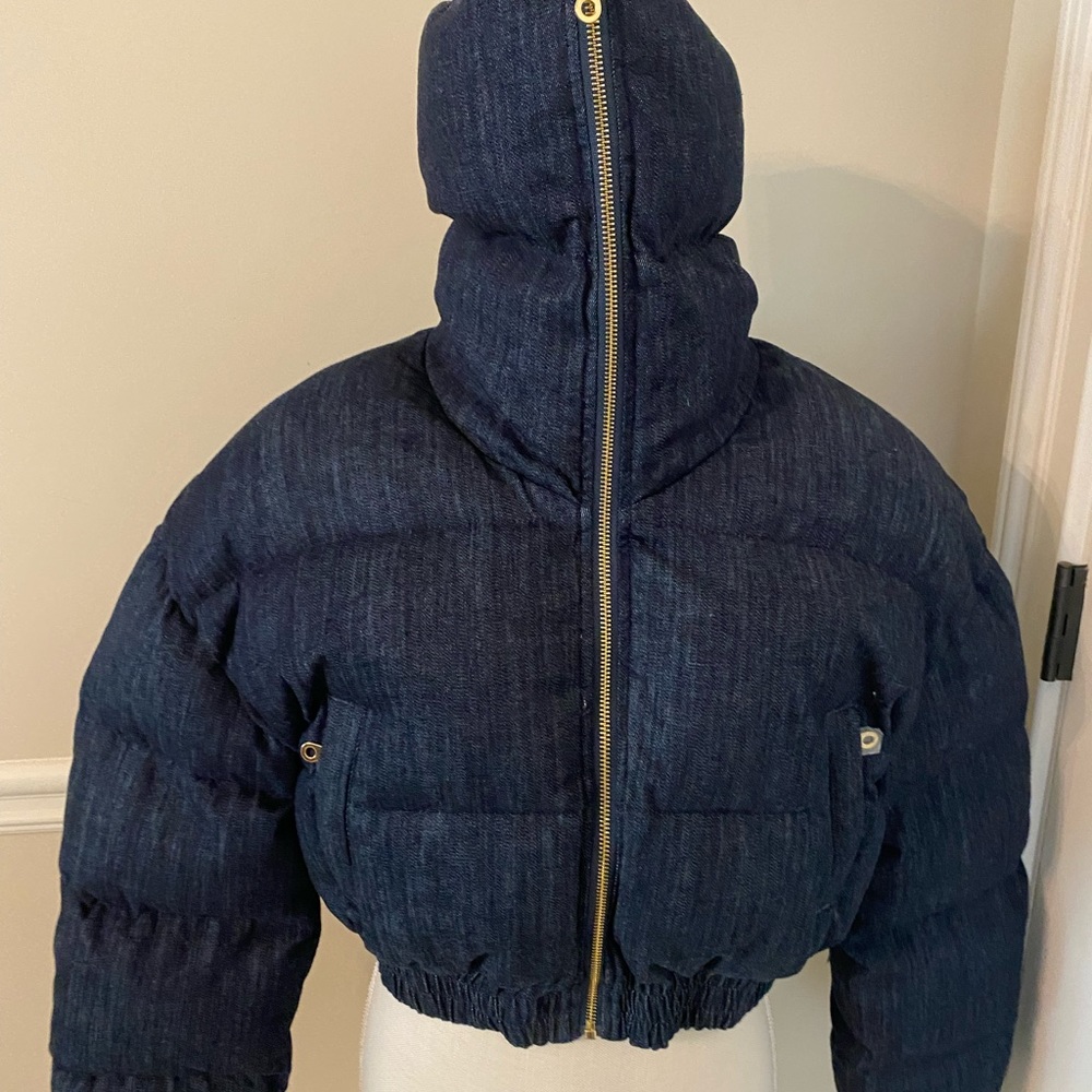 J Wright puff denim jacket - Picture 2 of 4